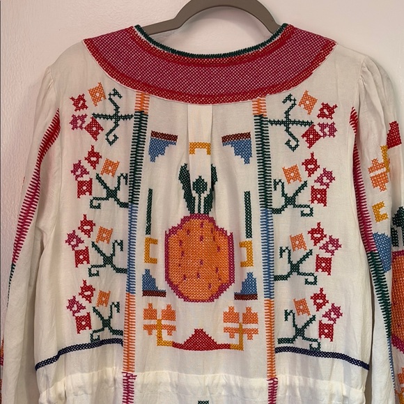 Farm Rio Embroidered Midi Dress - Picture 8 of 10